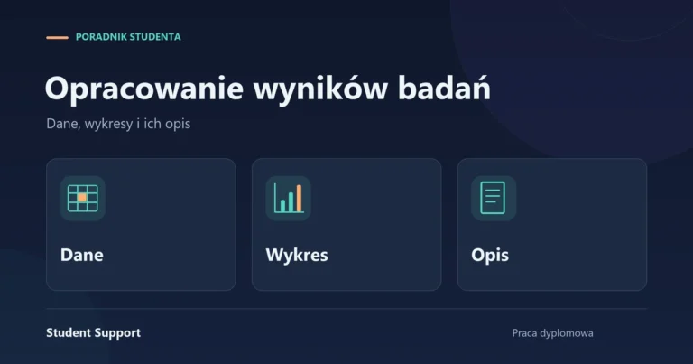 Dane, wykres i opis jako elementy opracowania wyników badań.